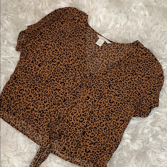 Animal Print cropped top - Picture 2 of 3